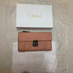 Chloe Elsie rose bud zip around wallet🧡